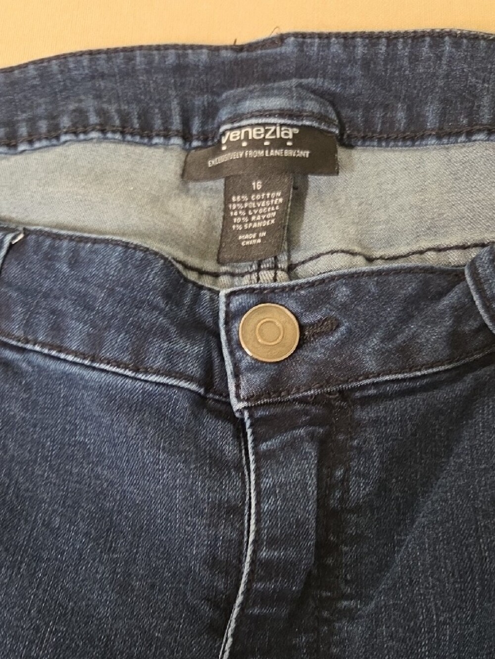 Venezia Dark Blue Skinny Jeans Size 16 - Picture 2 of 4